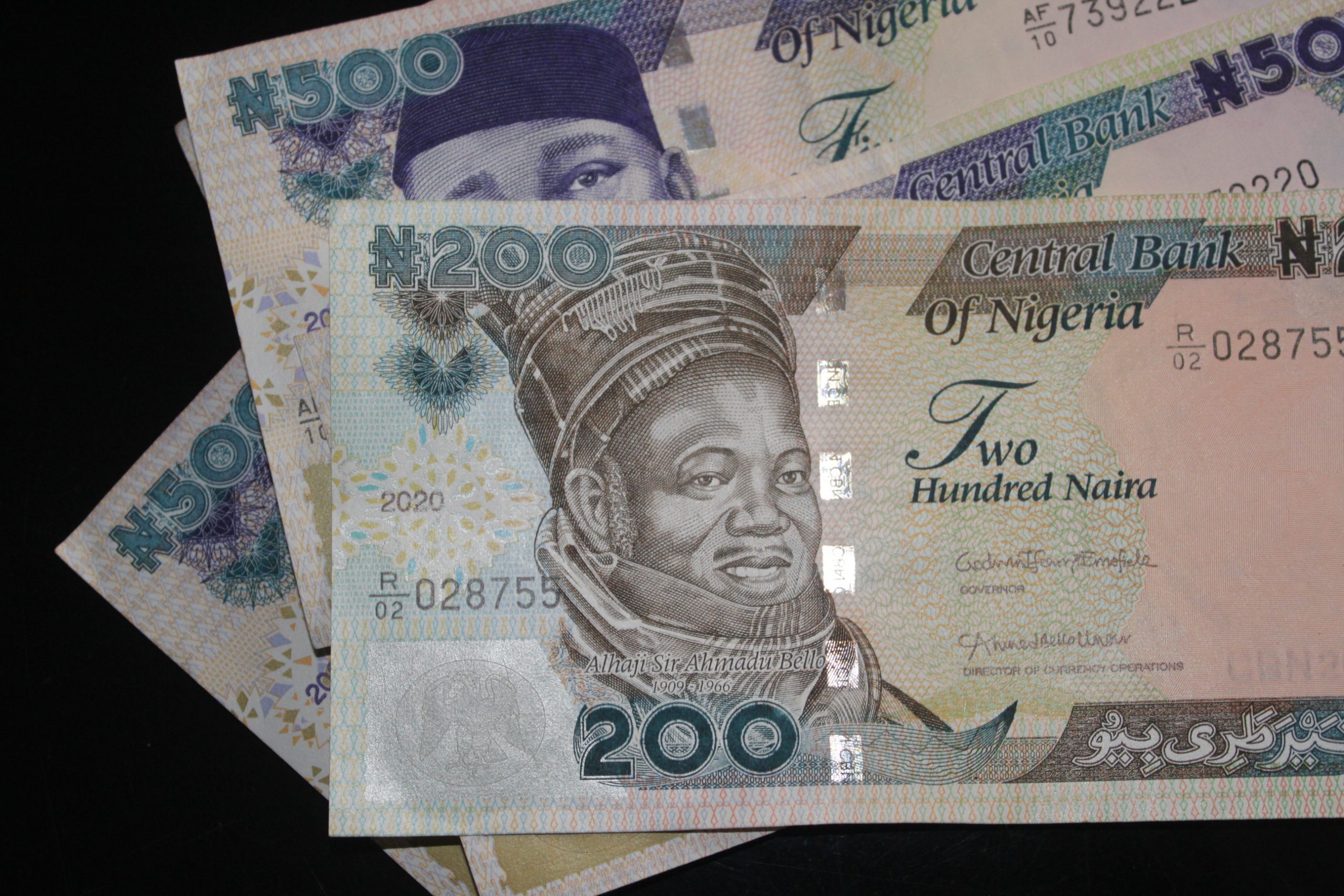 The redesigned naira notes