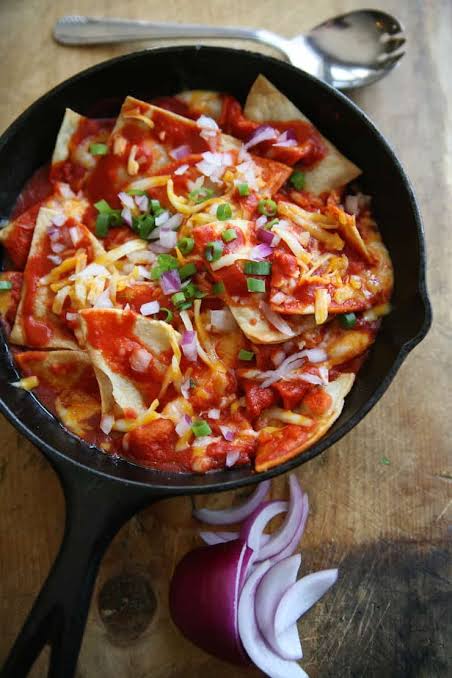 Variety of Chilaquiles