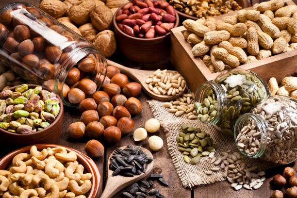 7 Nigerian Foods That Are Good For Your Heart, Blood Pressure, and Cardiovascular Diseases nuts, cashews, peanuts